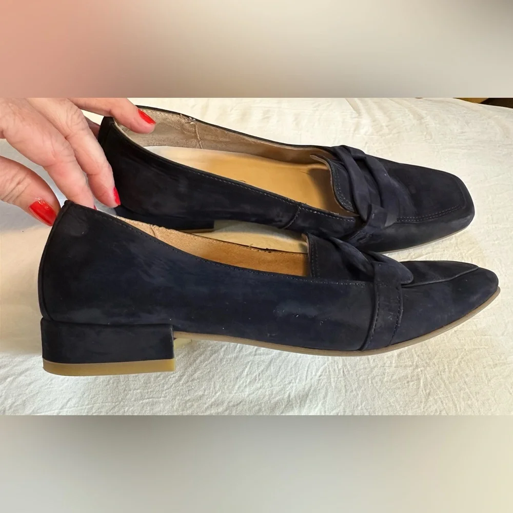 Paul Green Rimona Women’s‎ Sapphire Blue Suede Loafers Soft Sole Size 7.5 (UK 5)